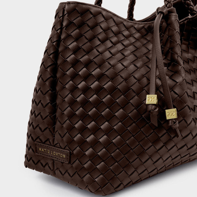 Nova Small Shoulder Tote Chocolate