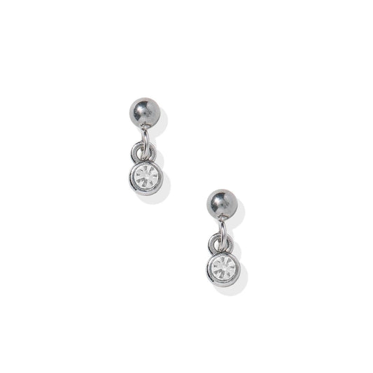 Millie Sparkle CZ Silver Screwback Stud Earrings