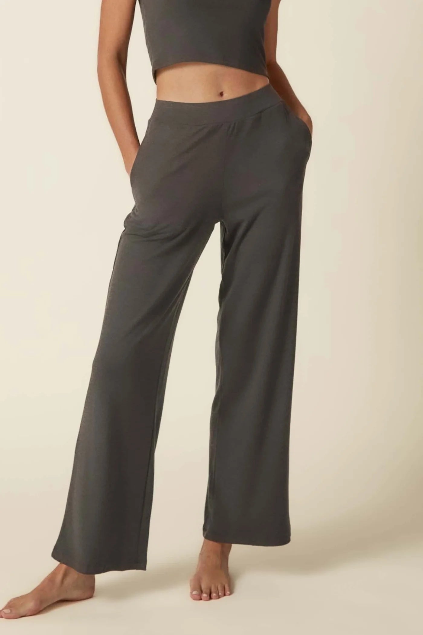 Straight Leg Pant Soft Grey