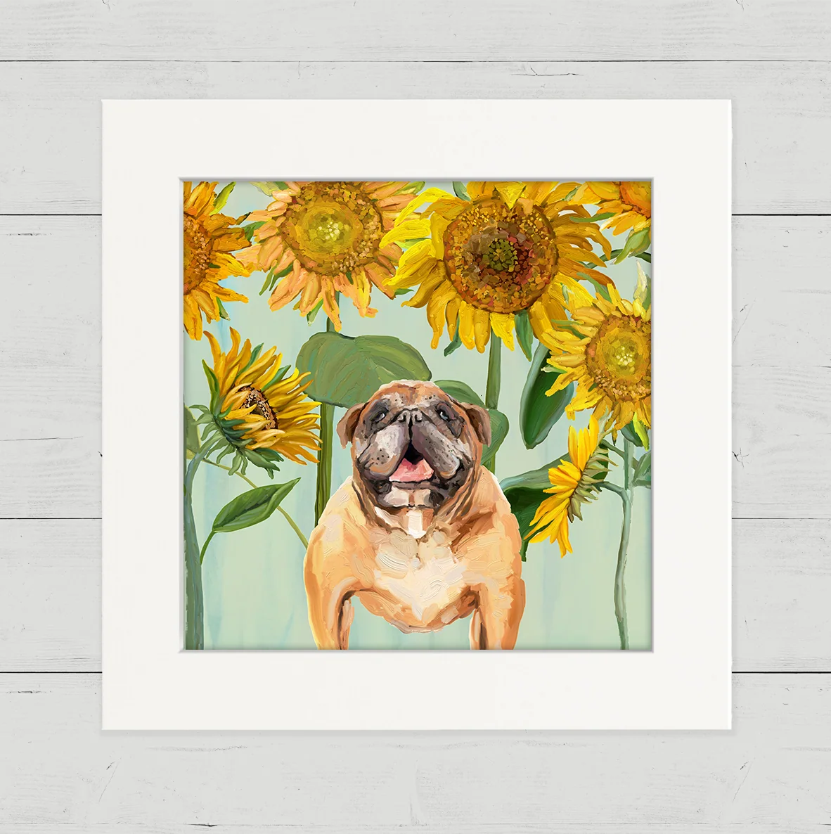 100 Days of Dogs Happy Square Art