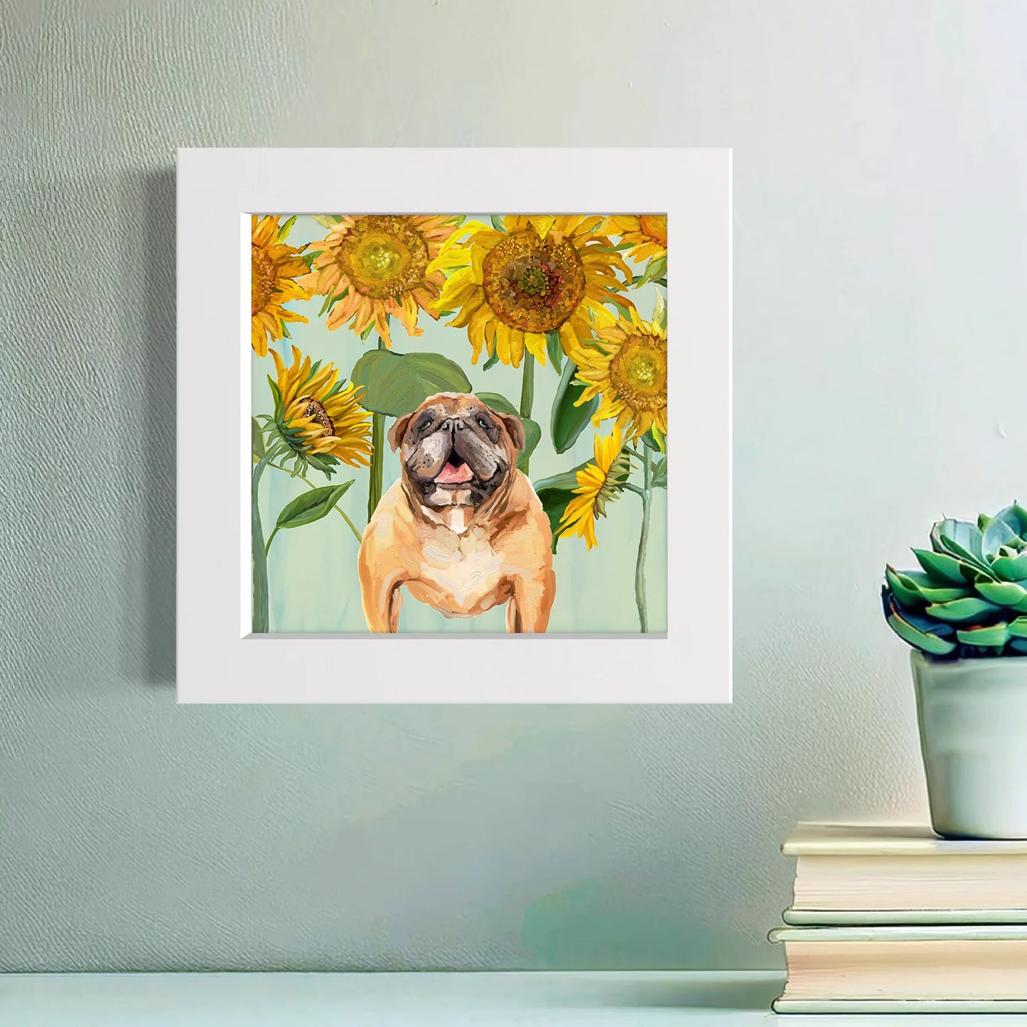 100 Days of Dogs Happy Square Art