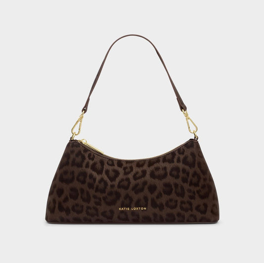 Miley Chocolate Leopard Small Shoulder Bag