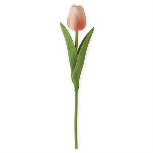 Dark Peach Real Touch Mini Tulip 10.5" Stem