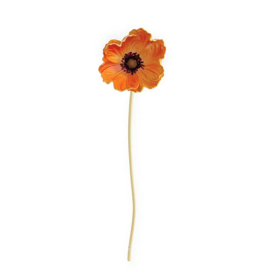 Orange Real Touch Mini Poppy 11" Stem
