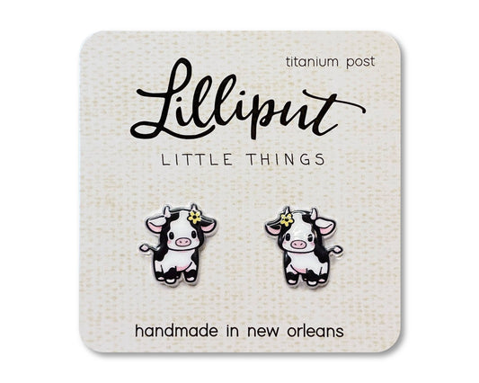 Lillipiut Baby Cow Earrings