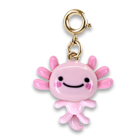 Gold Swivel Axolotl Charm