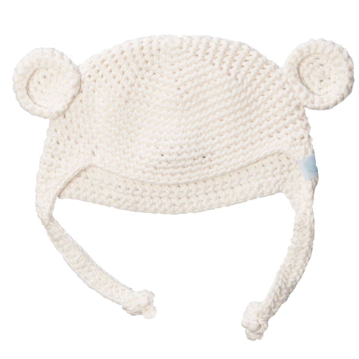 Ivory Bear Baby Crochet Hat