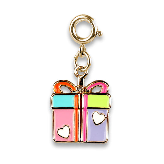 Gold Surprise Inside B-Day Gift Charm