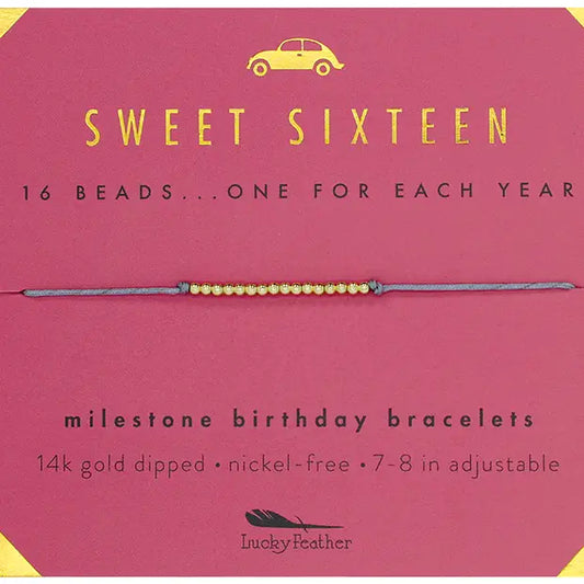 Birthday Milestone Bracelet 16th