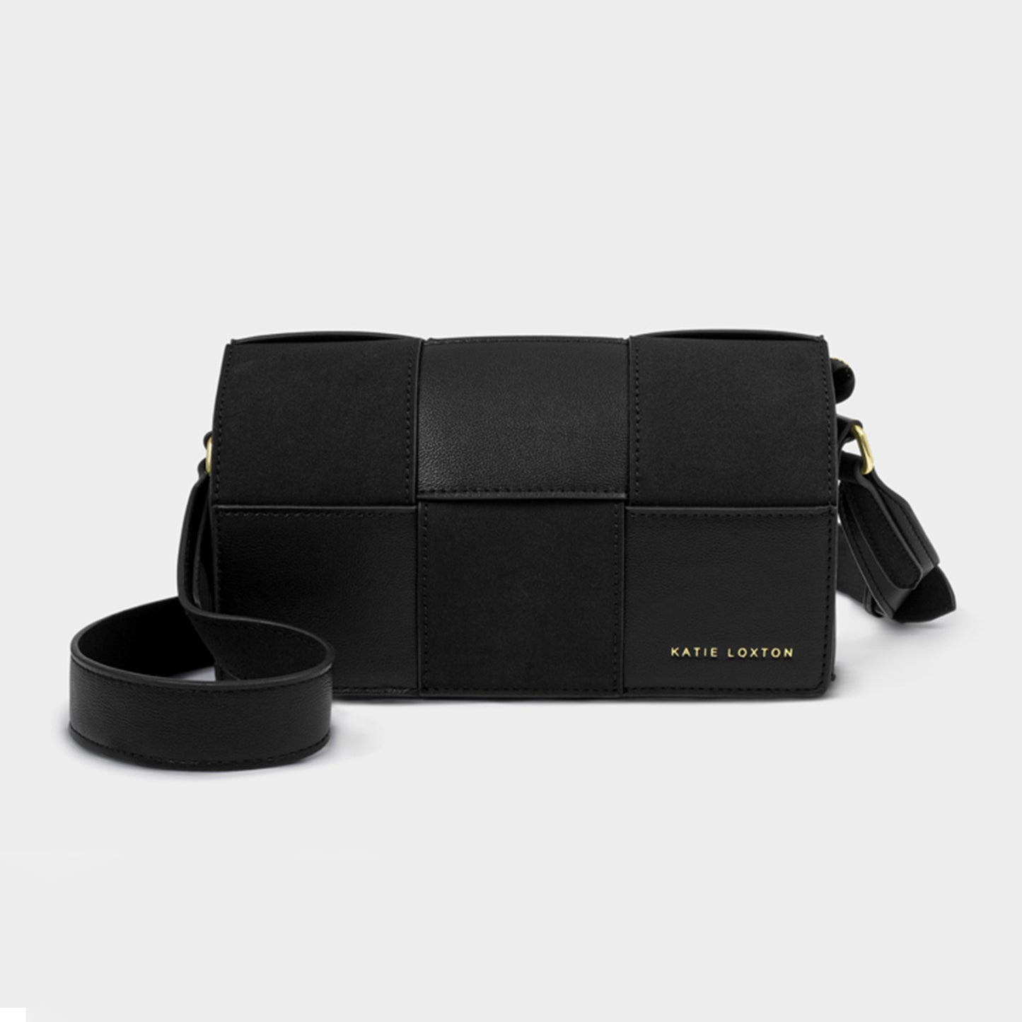 Taya Crossbody Bag Black Suedette