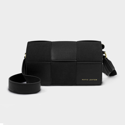 Taya Crossbody Bag Black Suedette