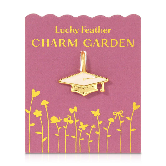 Graduation Cap Charm Garden Gold Charm