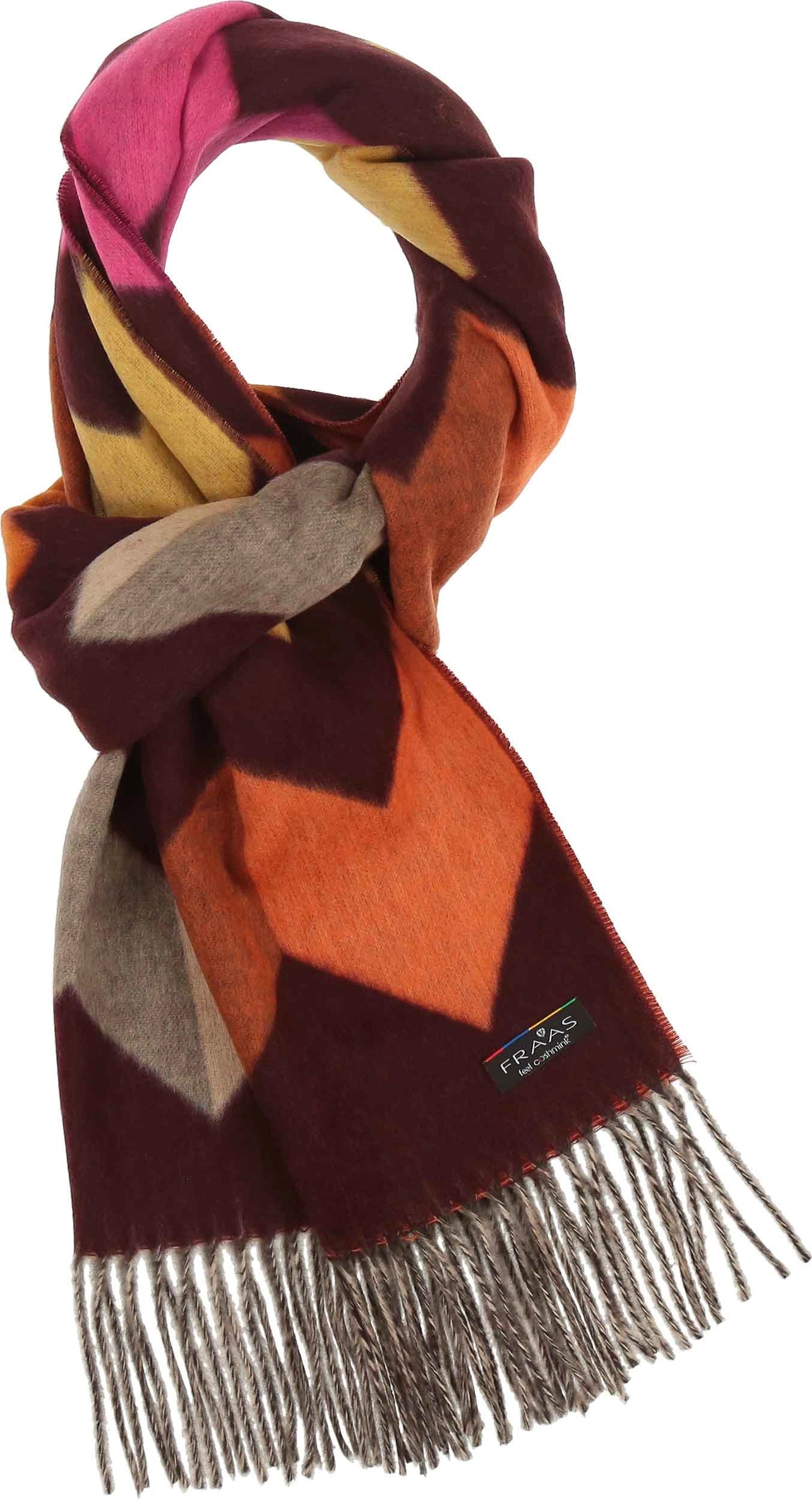 Barolo Exploded Zig Zag Cashmink Scarf