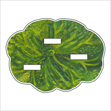 Green Lotus Acrylic Flower Stand Triple