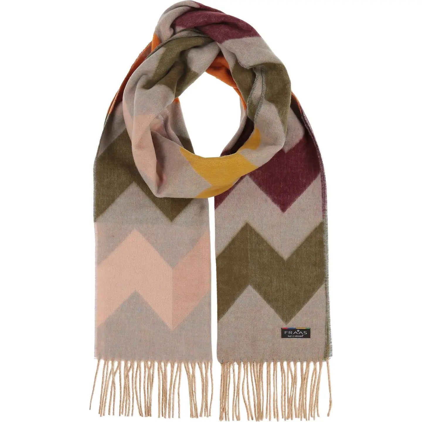 True Blue Zig Zag Cashmink Scarf