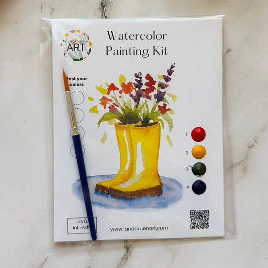 Rainboot Flower Bouquet Watercolor Kit