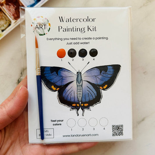 Colorado Hairstreak Butterfly Watercolor Kit