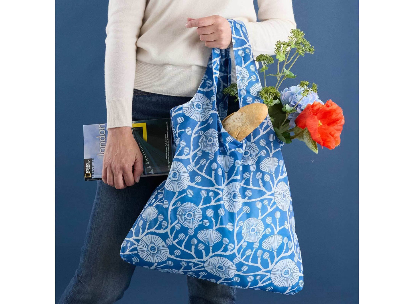 Camellia Blue Blu Bag in a Pouch