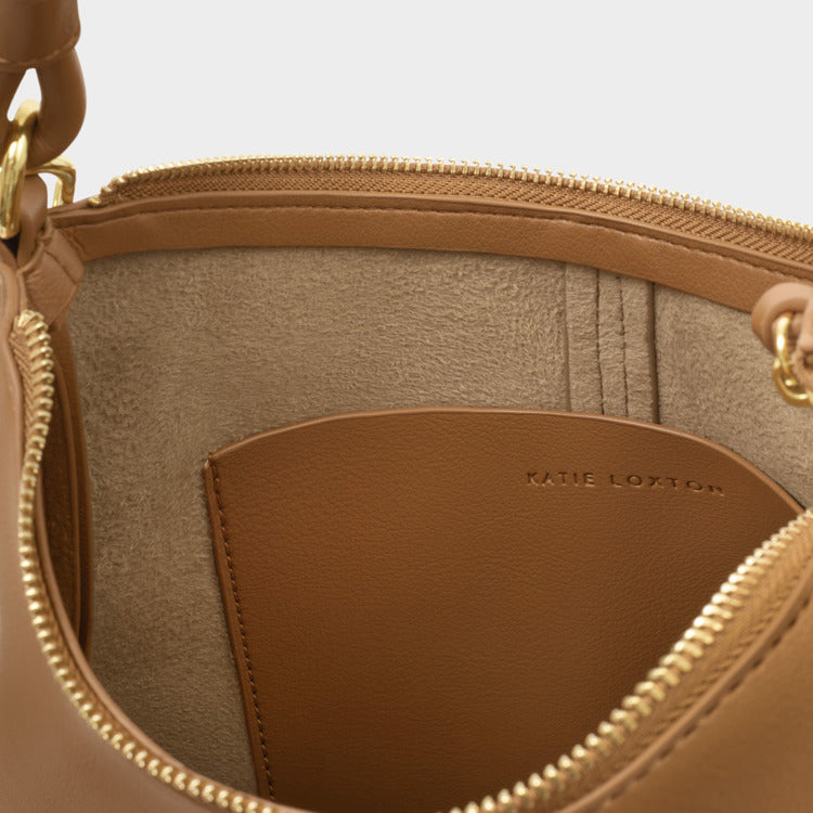 Hallie Satchel Bag Caramel