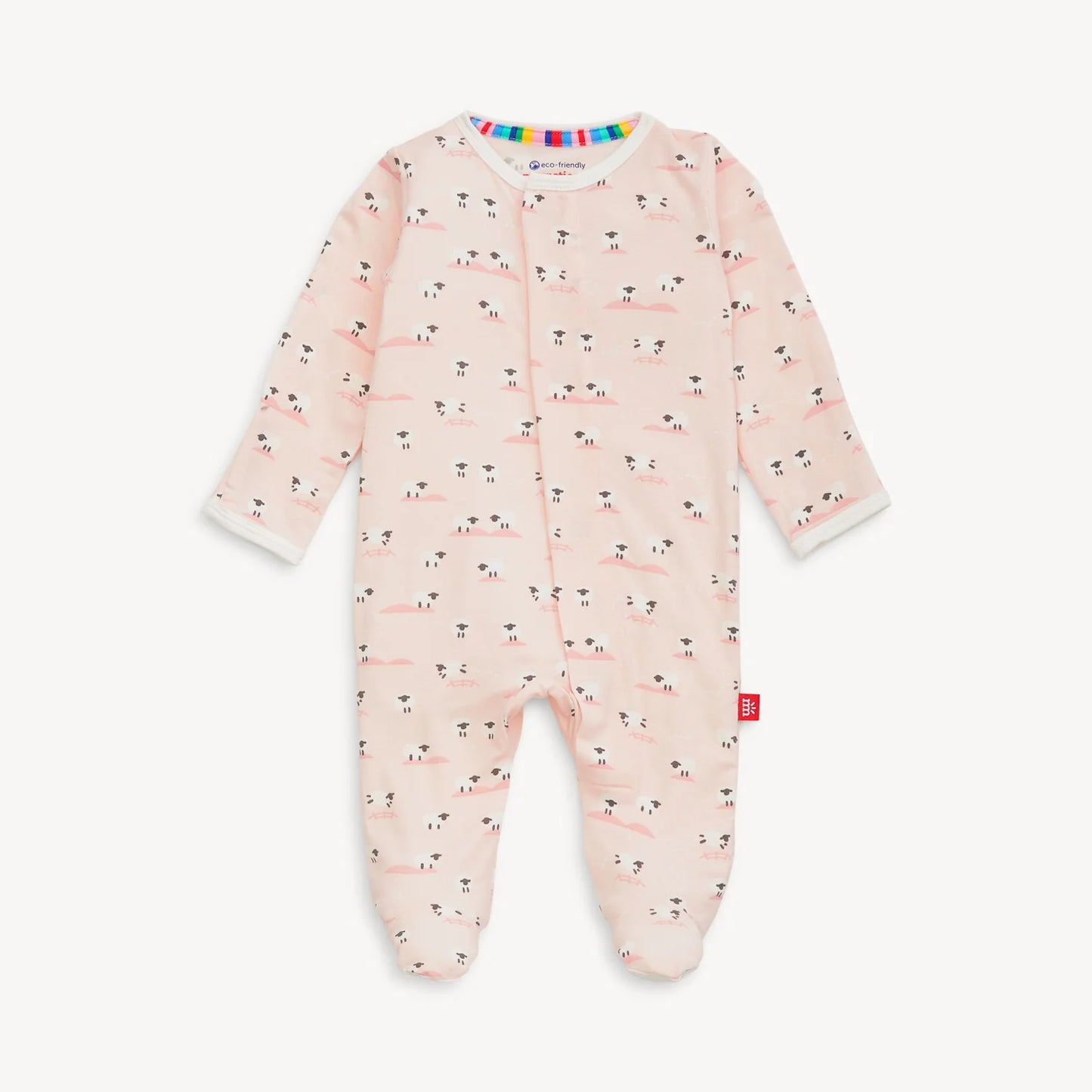 Pink Baa Baa Baby Magnetic Footie