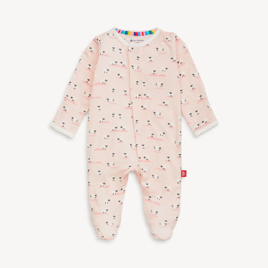 Pink Baa Baa Baby Magnetic Footie