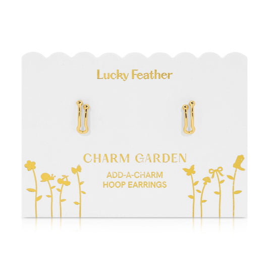 Add-A-Charm Gold Hoop Earrings