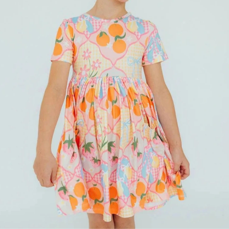 Summer Picnic S/S Pocket Twirl Dress