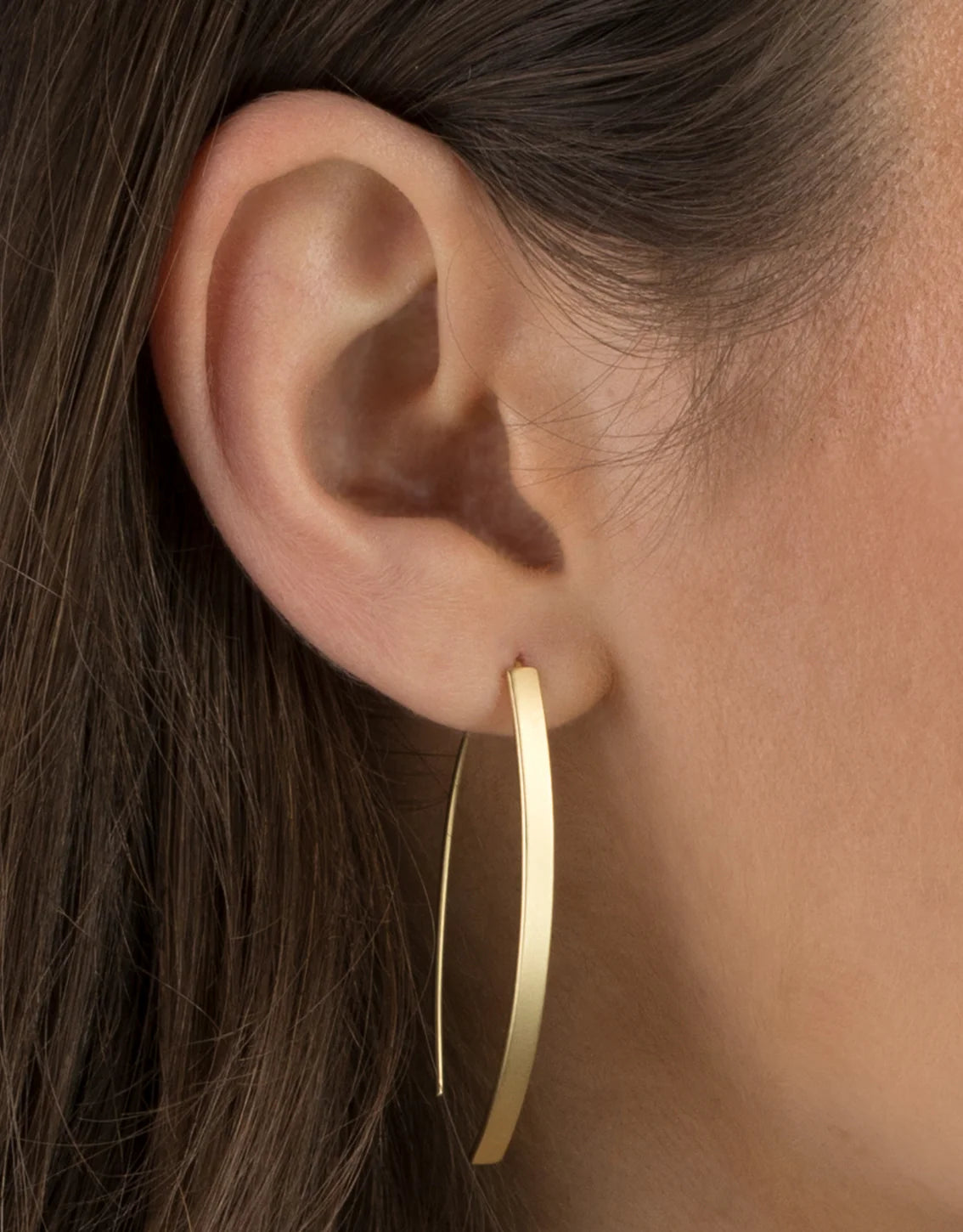 Arc Hoop Earring Gold