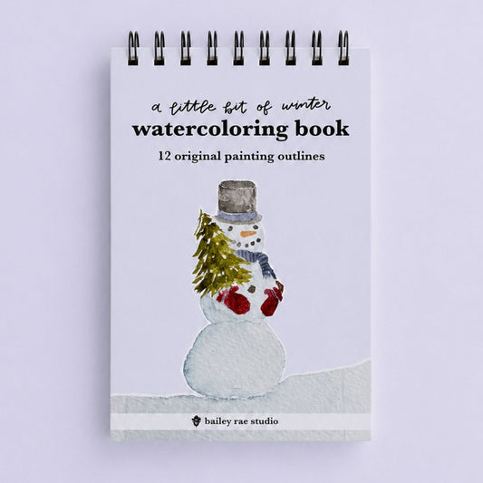 A Little Bit of Winter Mini Watercoloring Book