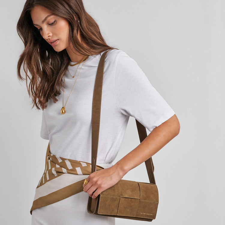 Taya Crossbody Bag Caramel Suedette