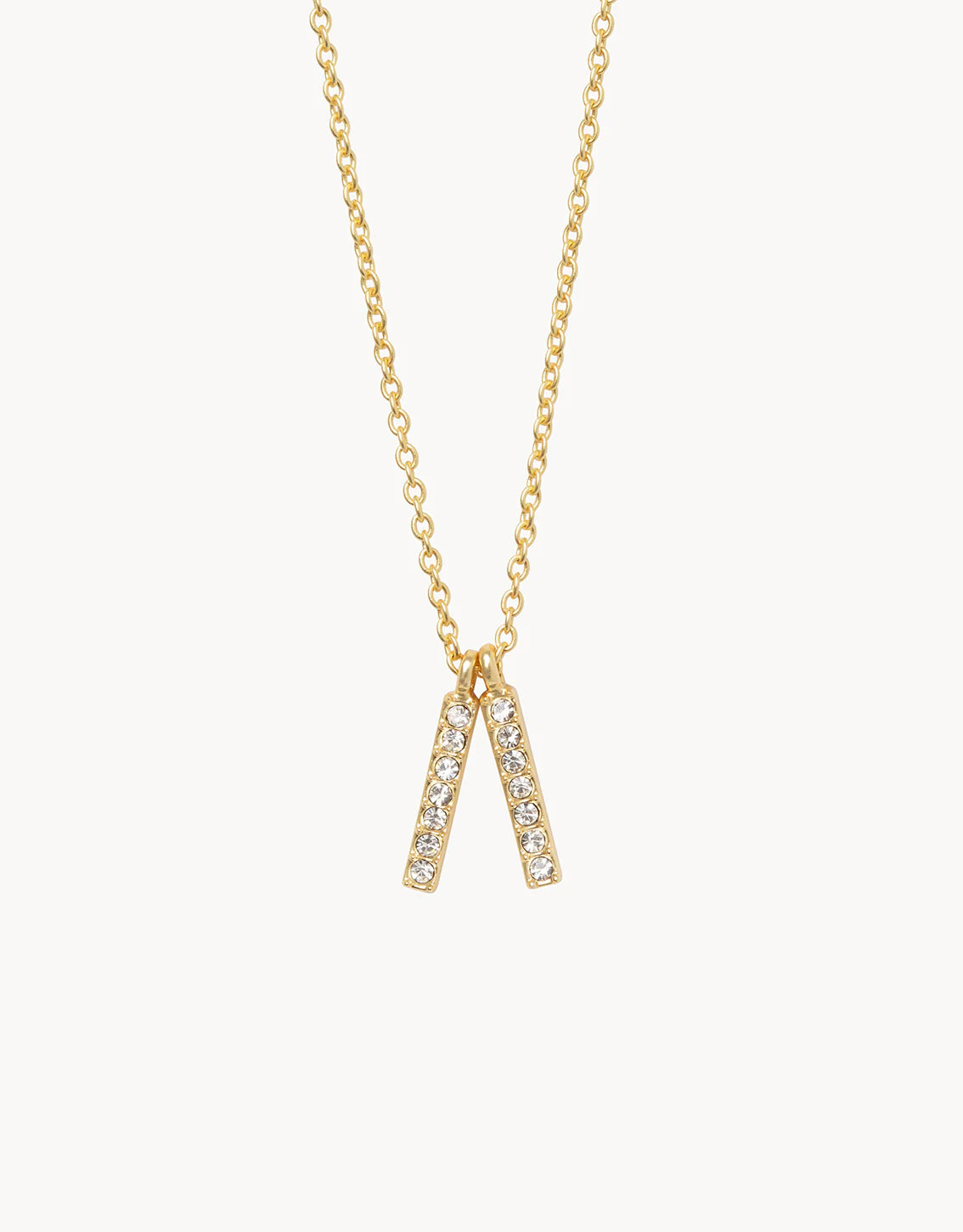 Sea La Vie Necklace Lean On Me Double Bars Gold