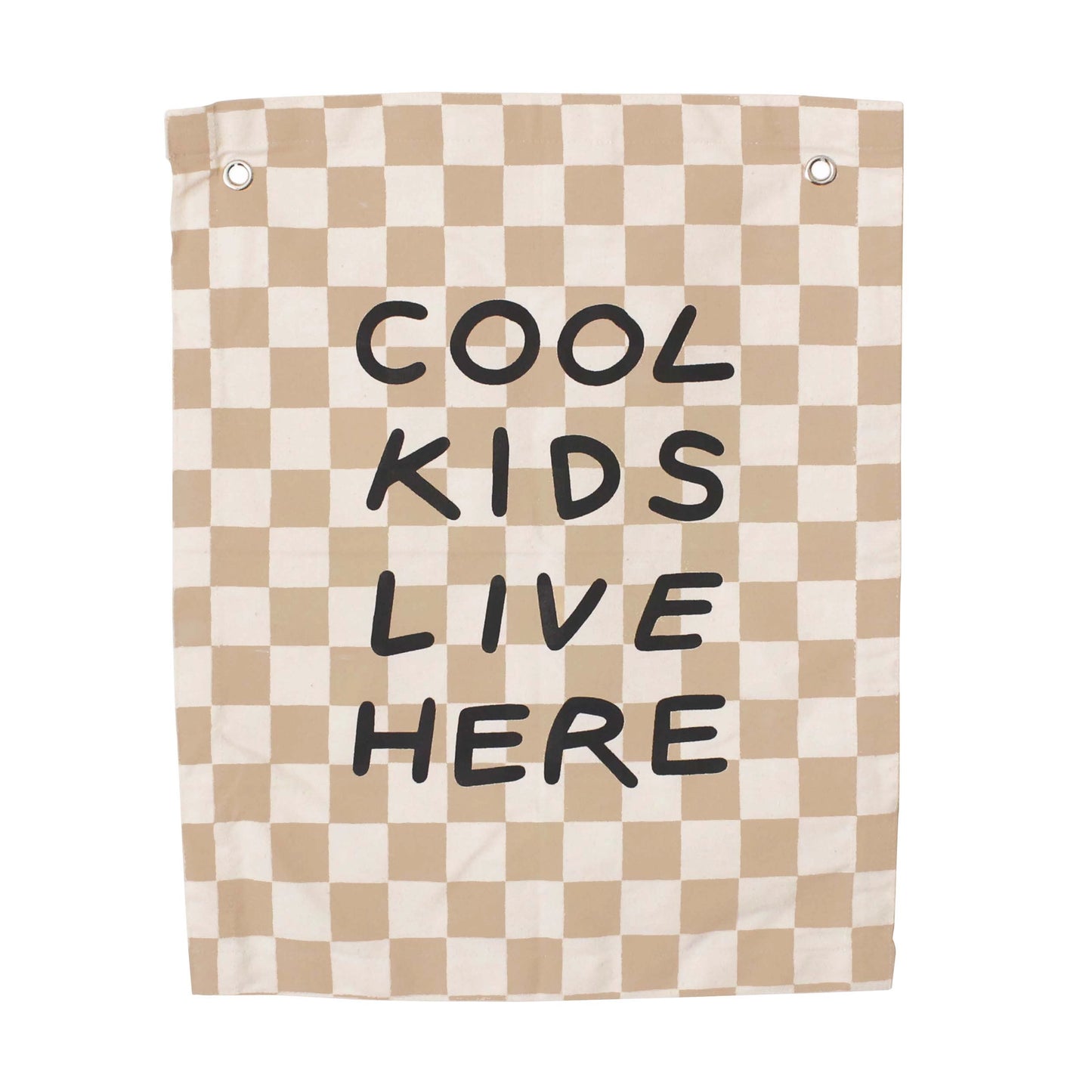 Cool Kids Live Here Canvas Wall Banner