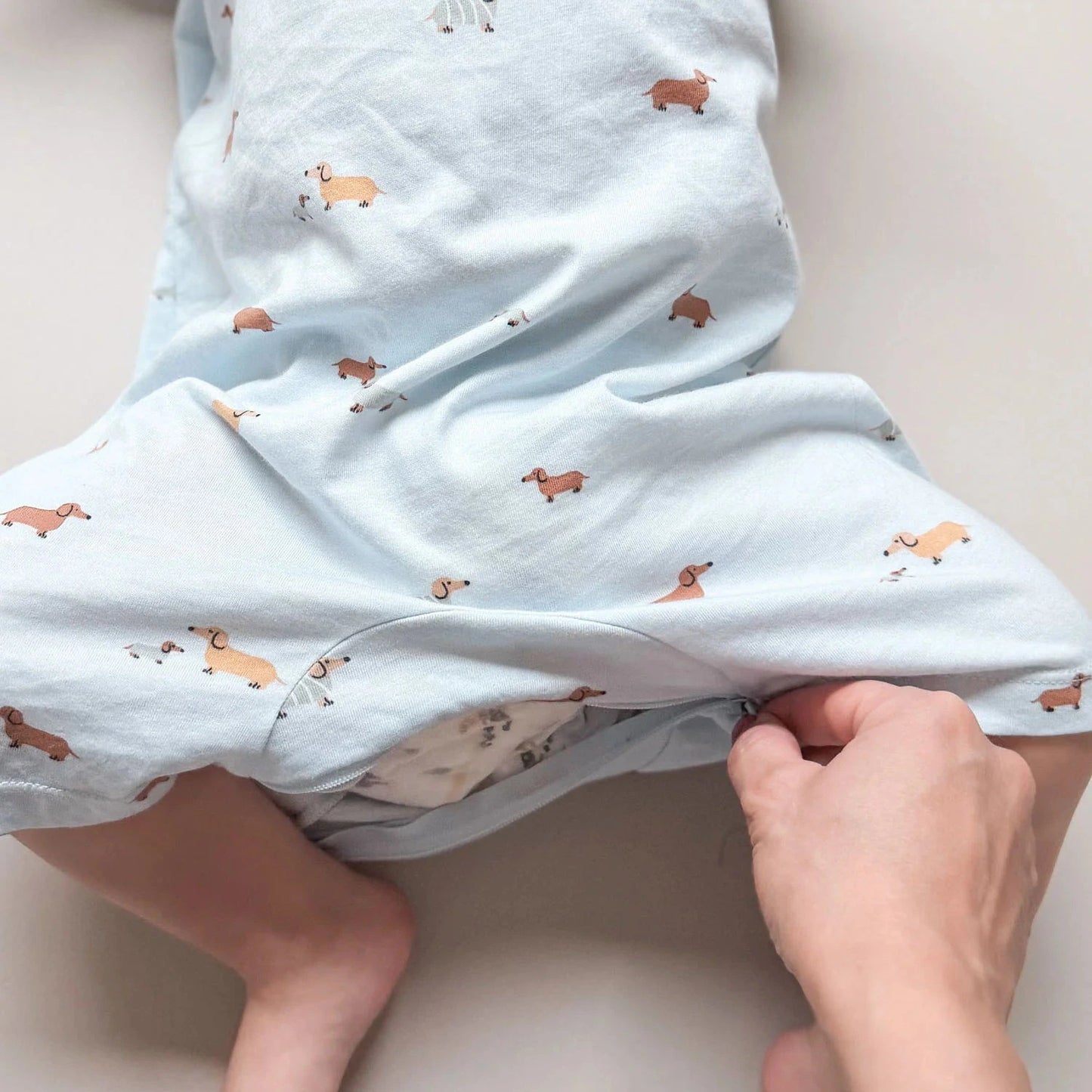 Cotton Shortie Romper Woof