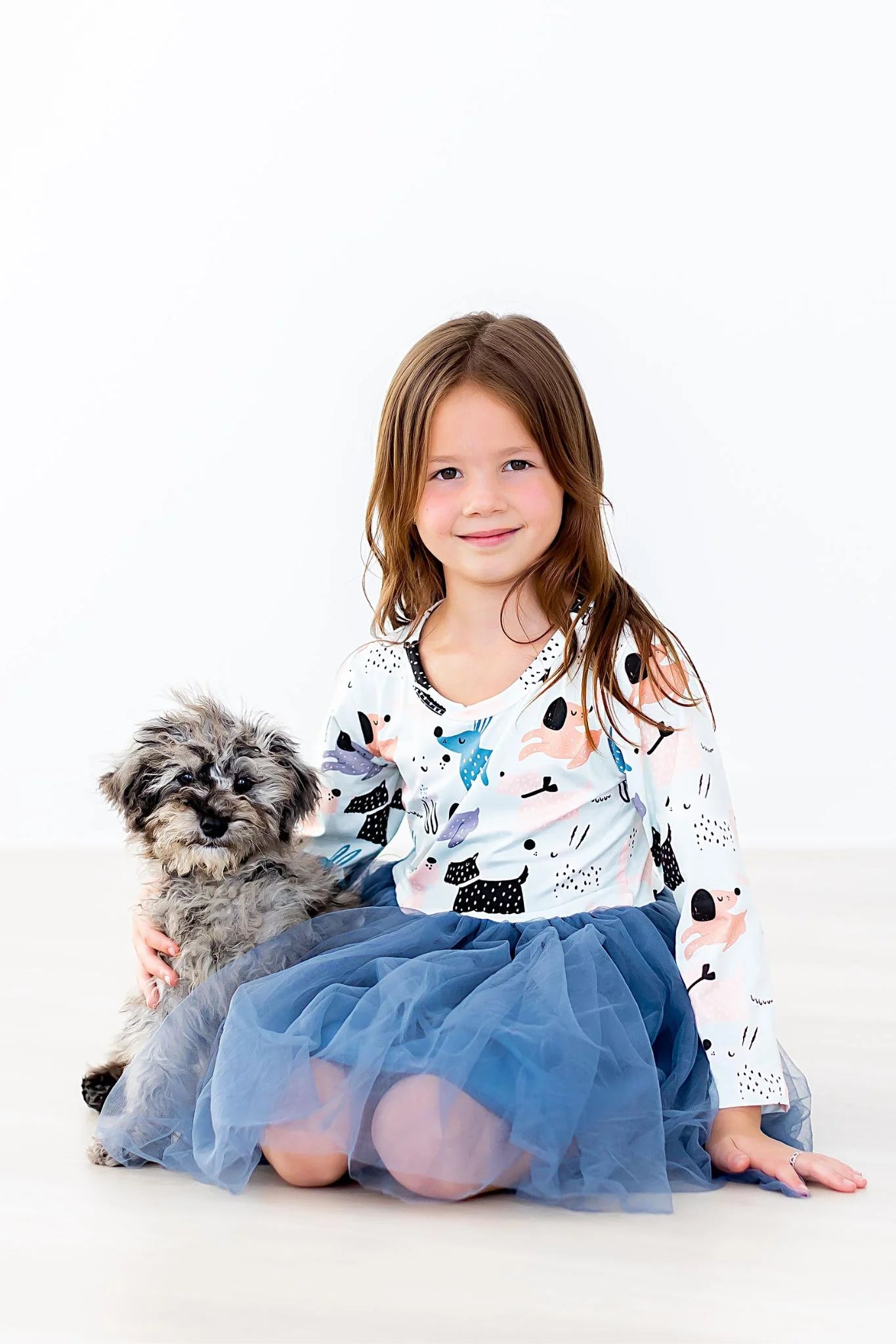 Furever Friends Long Sleeve Tutu Dress