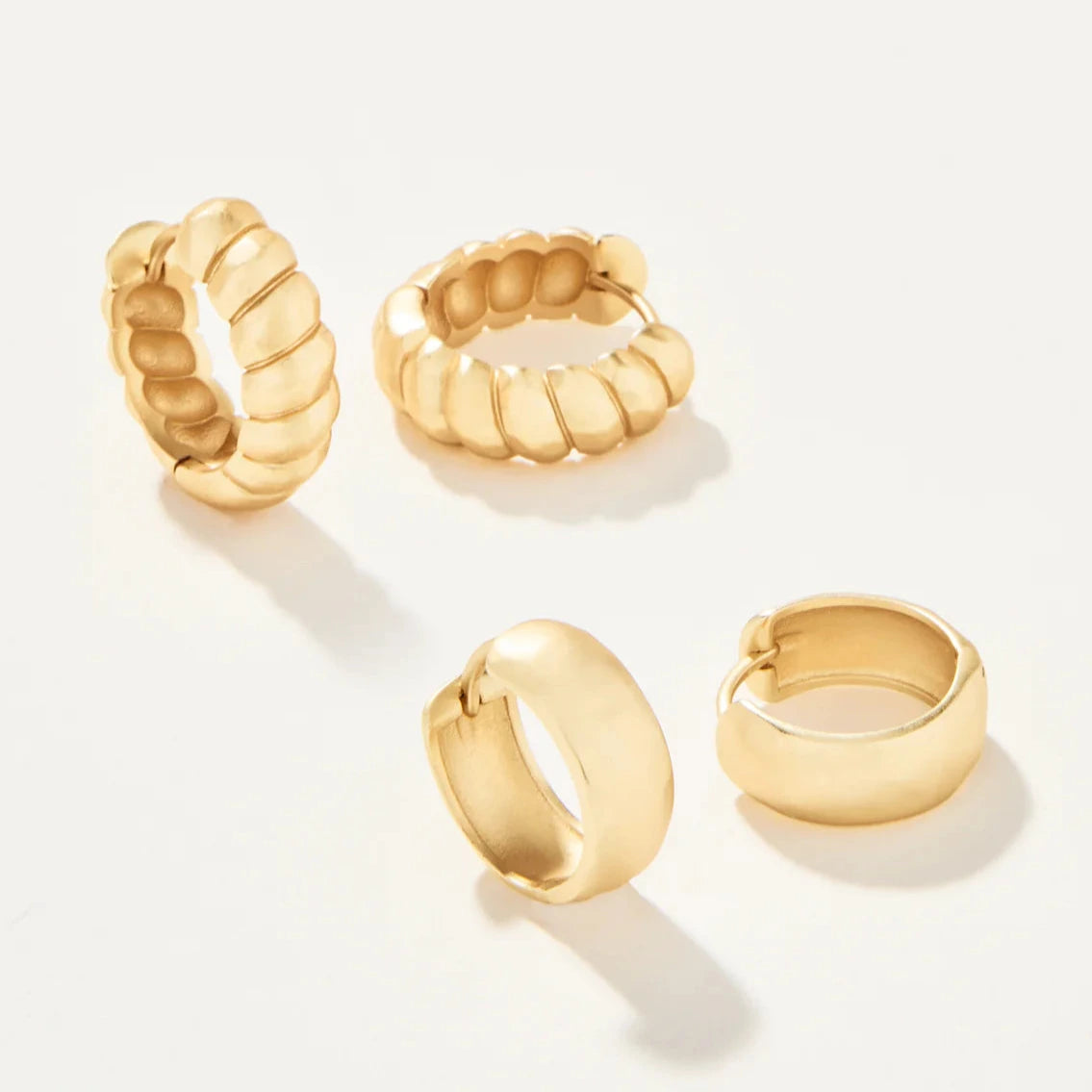 Classic Hoop Earrings Set of 2
