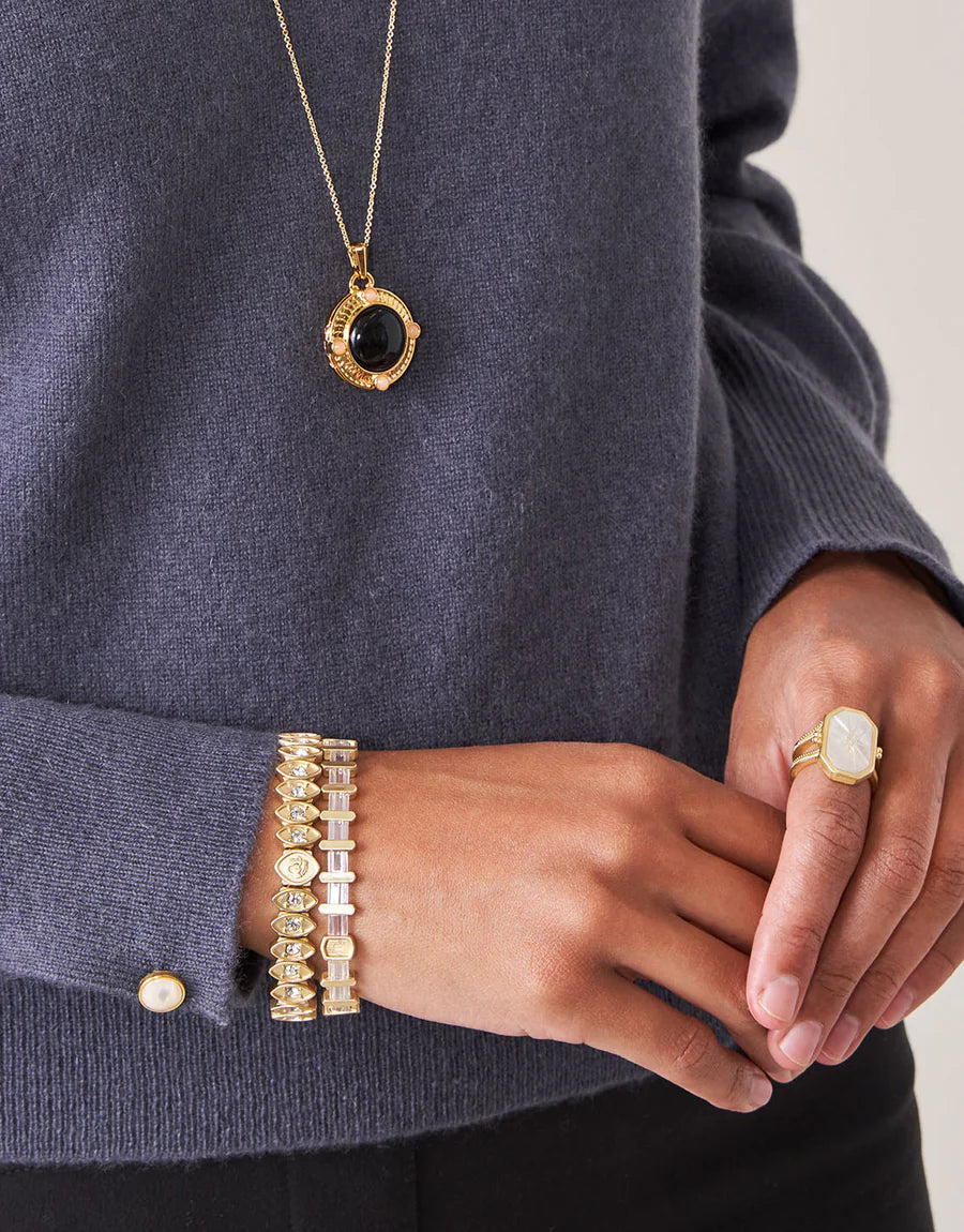Sparkle Tila Stretch Bracelet Crystal