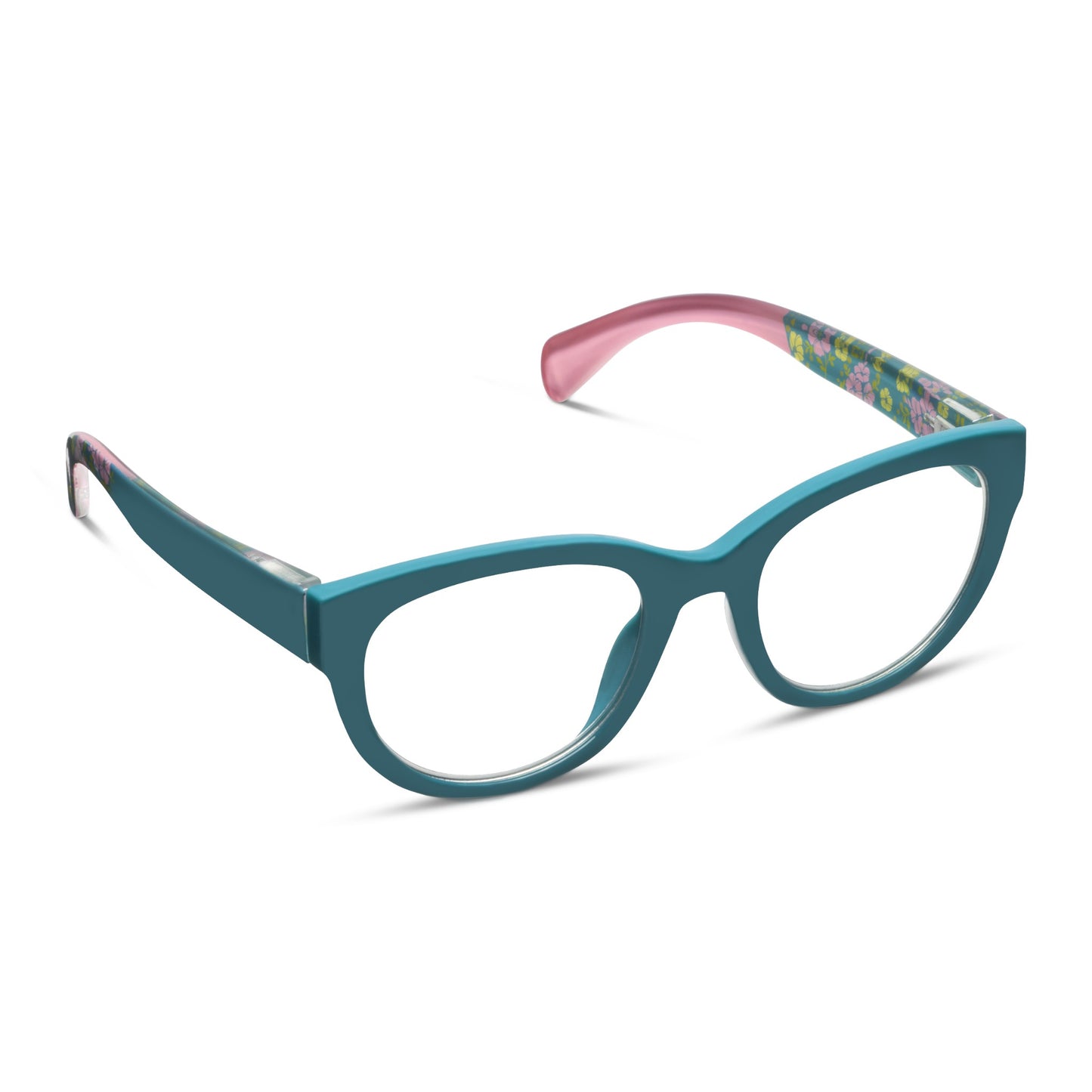 Peepers Readers Bee Teal/Floral