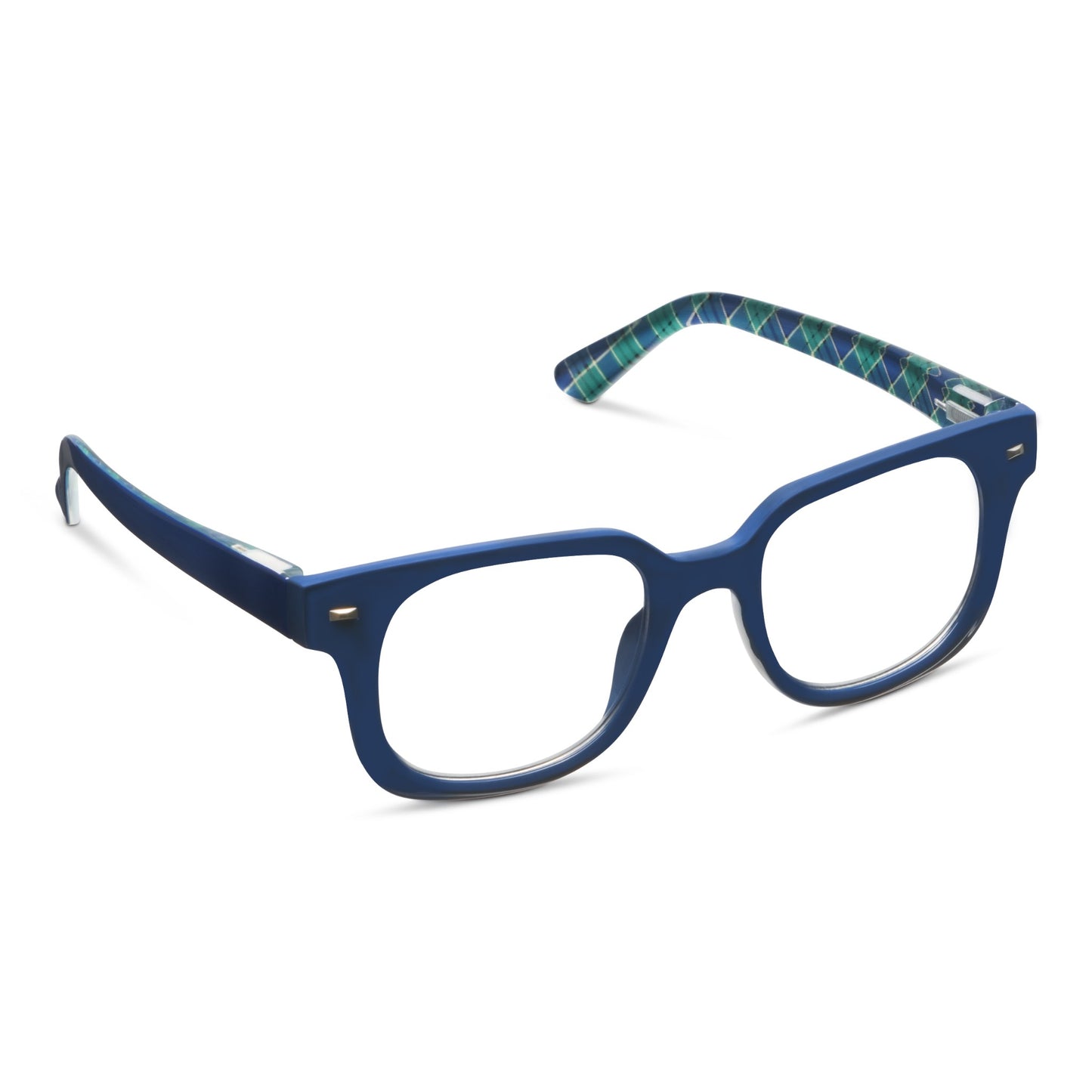 Peepers Readers Glossary Navy/Plaid