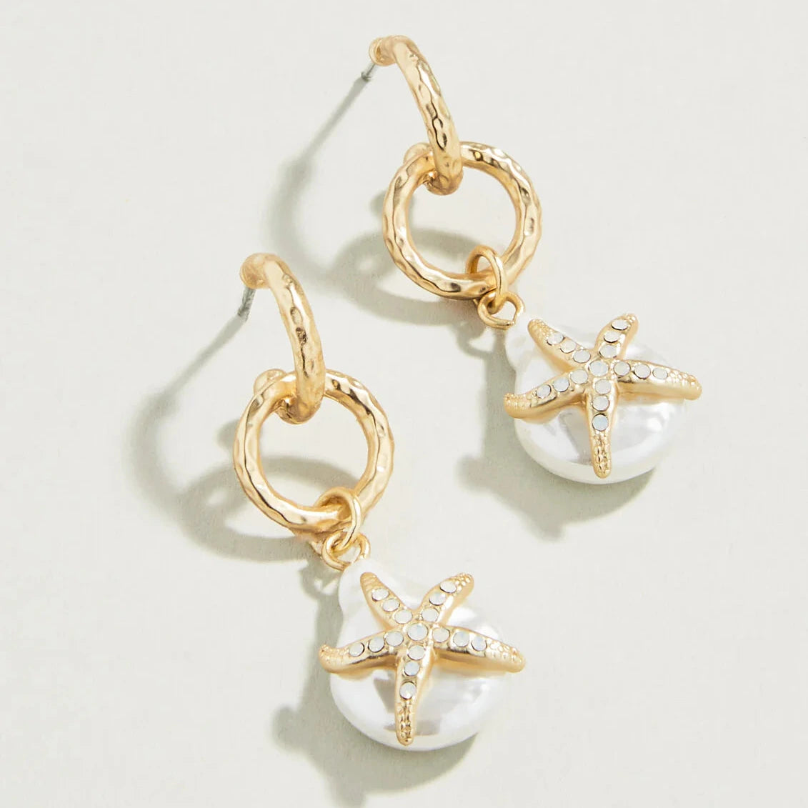 Starfish Groupie Earrings Pearl