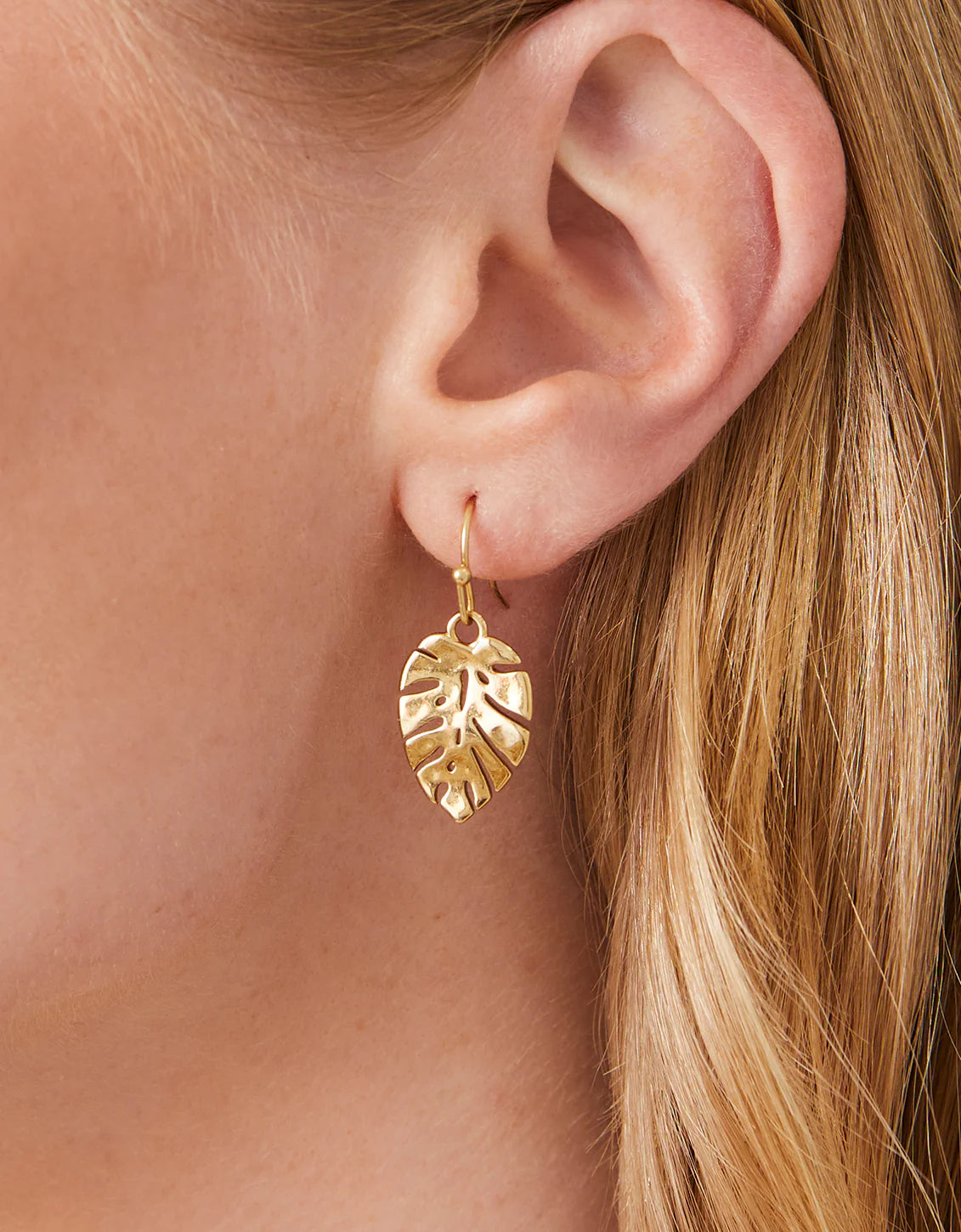 Monstera Leaf Earrings