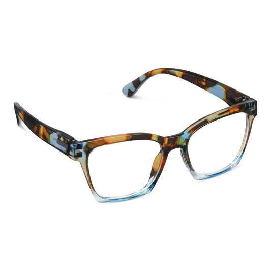 Peepers Readers Birdie Blue Quartz Colorblock