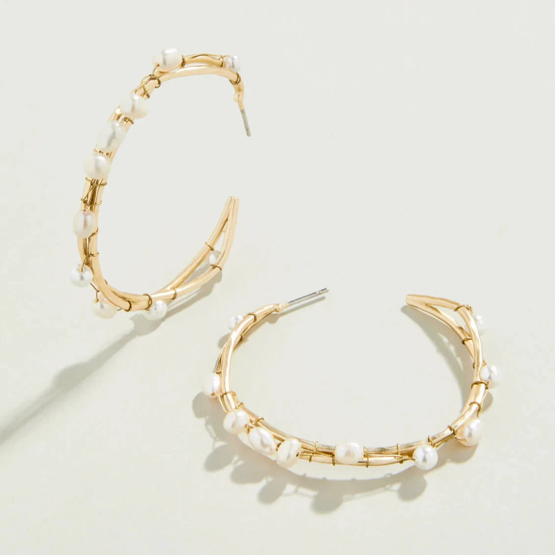 Swell Hoop Earrings Gold