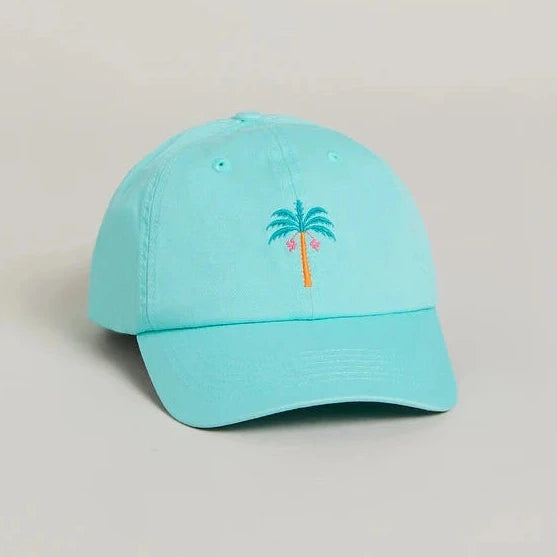 Baseball Hat Palm Tree/Sea Foam