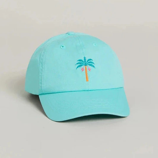 Baseball Hat Palm Tree/Sea Foam