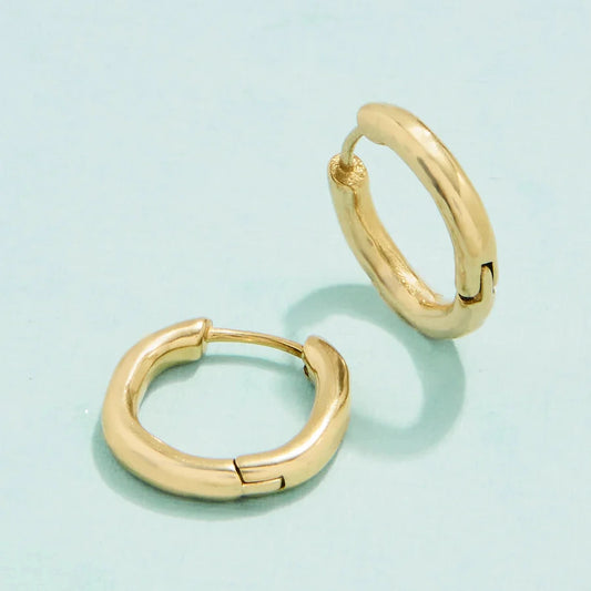 Moonglade Hoop Earrings 15mm Gold