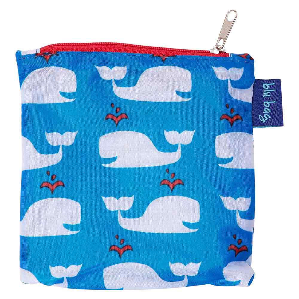 Whales Blue Blu Bag in a Pouch