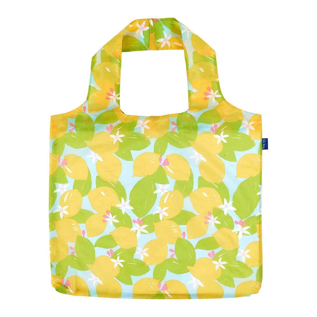 Lemon Blossoms Blu Bag in a Pouch