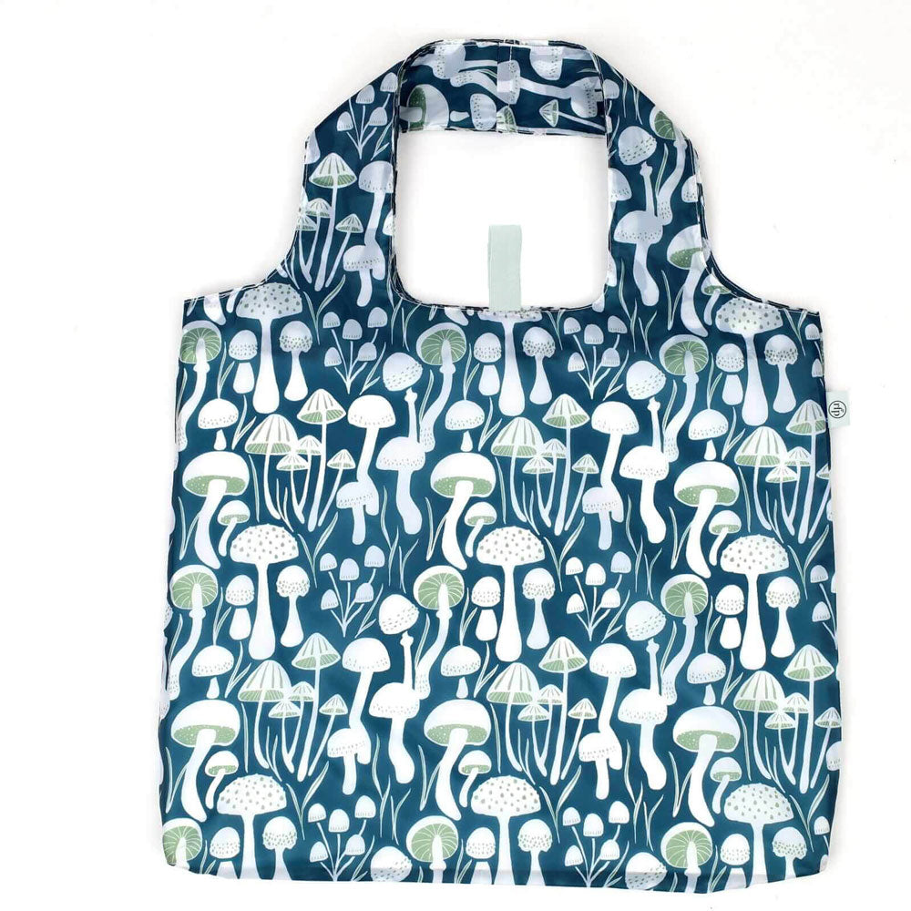 Mushrooms Blu Bag in a Pouch