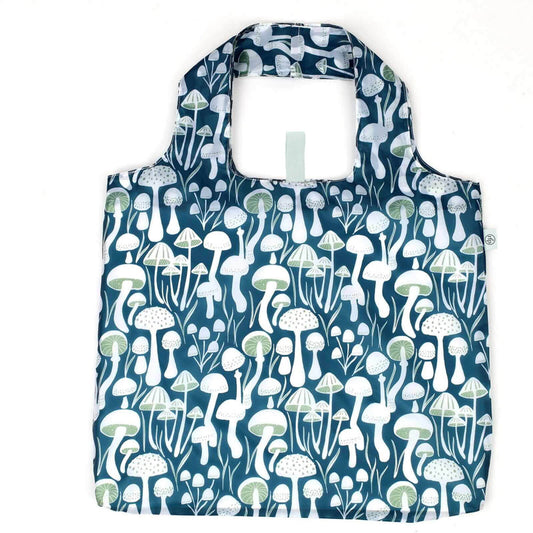 Mushrooms Blu Bag in a Pouch