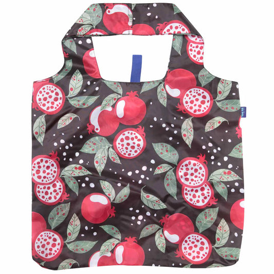Pomegranate Garden Blu Bag in a Pouch